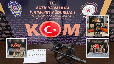 Antalya Emniyeti'nden hafta boyunca kaçakçılara darbe