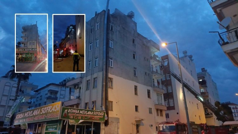 Aşağı Pazarcı'da işçilerinin kaldığı dairede yangın