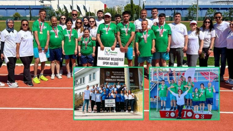 Manavgat’ın özel sporcuları madalyaları topladı