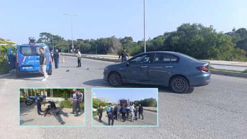 Sorgun Boğaz Mevkii'nde motosiklet otomobile çarptı