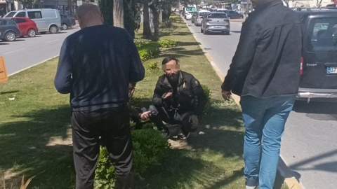 Demokrasi Bulvarı’nda motosiklet kazası: 1 yaralı
