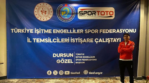 İşitme Engelliler Spor Federasyonu'nda yeni dönem başladı: Antalya'ya genç temsilci