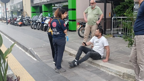 Kafasını çöp konteynerine çarptı: Hastaneye gitmeyi kabul etmedi