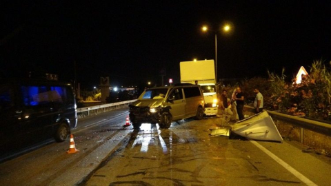 Çolaklı Mahallesi’nde 5 araç birbirine girdi