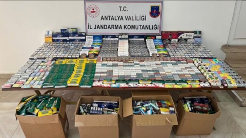 Jandarmadan kaçak sigara ve tütün operasyonu
