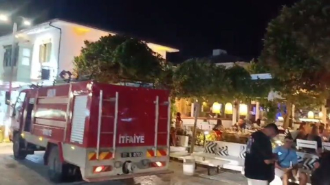 Side'deki restoran yangına hızlı müdahale