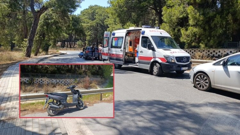 Kavaklı Mezarlığı önünde kaza: 2 yaralı