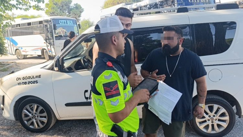 Kontrole takılan araç poliçede sigortalı sistemde sigortasız çıktı