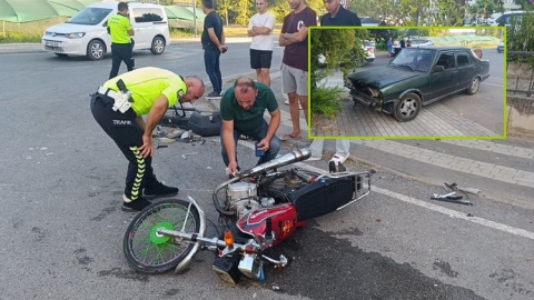 Kaza yapan motosikletin şase numarası kazıntı çıktı