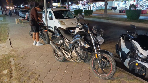Çolaklı Turizm Caddesi'nde motosikletler çarpıştı