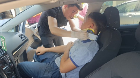 Aşağı Hisar Mahallesi’nde motosiklet kazası: 1 yaralı
