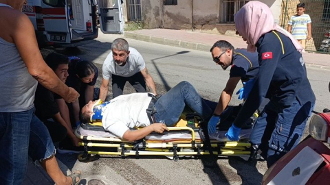 Yola dökülen madde kaza yaptırdı: 1 yaralı