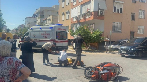 Orhangazi Caddesi'nde motosiklet kazası