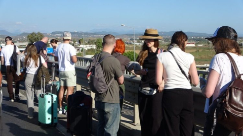 Manavgat Sanayi Köprülü Kavşak'ta zincirleme kaza