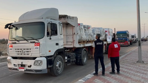 Türkiye'nin Gazze'ye insani yardım seferberliği hızlandı