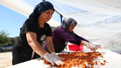 Kadın kooperatiflerinde kış hazırlığı başladı