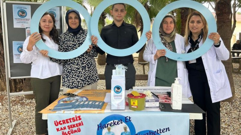 Manavgat Devlet Hastanesi'nde diyabet bilgilendirme standı açıldı