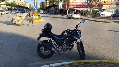 Evin Pansiyon kavşağındaki kazada motosiklet sürücüsü yaralandı