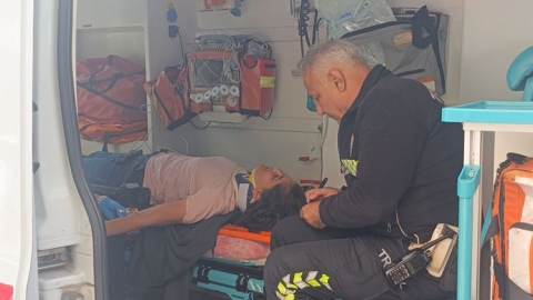 Şelale Caddesi’nde motorlu bisiklet kazası