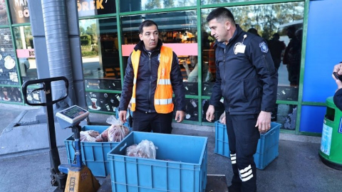 Menşei belli olmayan ve damgasız etlere el konuldu