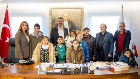 Özel öğrencilerden Manavgat Belediyesine anlamlı ziyaret