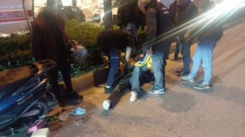 Motosiklet sürücüsünün talihsizliği: Üç gün arayla ikinci kez kaza yaptı