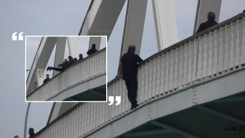 Şükrü Sözen Köprüsü'nde can pazarı: 8. kez intihara kalkıştı