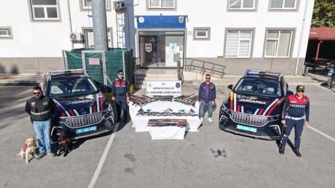 Manavgat jandarmasından dev silah operasyonu