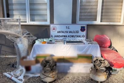 Manavgat'ta sahte diş hekimi operasyonu: Kaçak cihazlar ele geçirildi