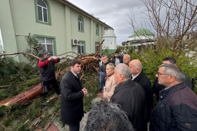 Müftü Eroğlu hortum bölgesinde incelemelerde bulundu
