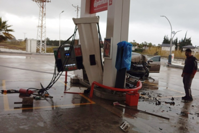 Akaryakıt istasyonunda facianın eşiğinden dönüldü