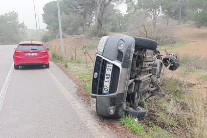 Acısu Caddesi’nde şerit ihlali kaza yaptırdı