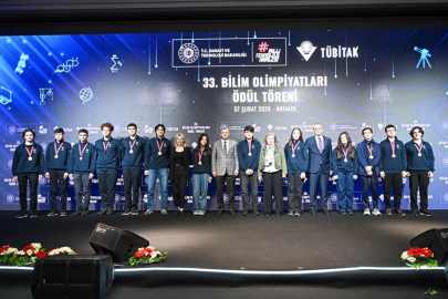 TÜBİTAK'ın Antalya'da düzenlediği törende bilimin genç yıldızları ödüllendirildi