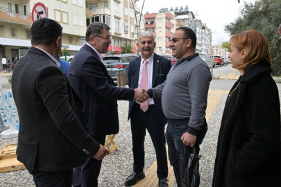 AESOB Başkanı Adlıhan Dere Manavgat esnafının nabzını tuttu