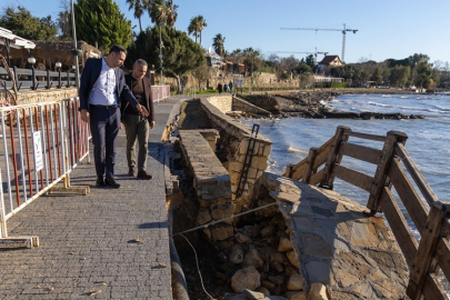 Başkan Vekili Çiçek yağıştan etkilenen alanlarda incelemelerde bulundu