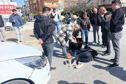 Evin Pansiyon kavşağında motorlu bisiklet kazası: 1 yaralı