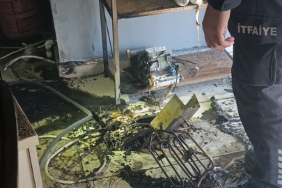 Sarılar Mahallesi’nde işyeri yangını ucuz atlatıldı