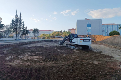Manavgat Anadolu Lisesi Okul Tipi Spor Salonu yapımı başladı