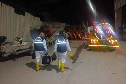 Tekne imalathanesindeki yangında 1 çalışan ağır yaralandı