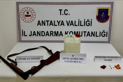Manavgat'ta jandarmadan uyuşturucu operasyonu