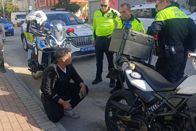 Motosikleti bahçeye attı ceza yemekten kurtulamadı