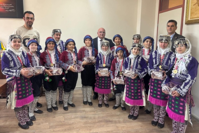 Antalya şampiyonundan İlçe Milli Eğitim Müdürü Ali Hakan Öz’e ziyaret