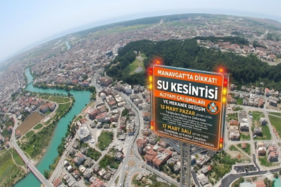 Manavgat'ta su kesintisi uyarısı: 15 ve 17 Mart tarihlerine dikkat!