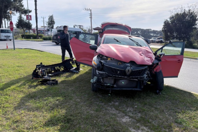 Titreyengöl- Sorgun Bulvarı kavşağında otomobiller çarpıştı: 2 kişi yaralandı