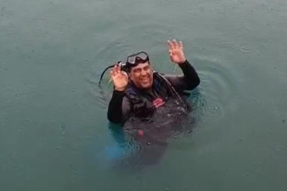 Side Limanı’nda yüzük kurtarma operasyonu: Denize düşen evlilik yüzüğü bulundu