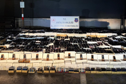 Manavgat'ta kaçakçılığa jandarma darbesi: Piyasa değeri 25,5 milyon