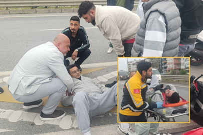 Manavgat’ta motosikletli sürücünün şok anları: Ben nasıl kaza yaptım?