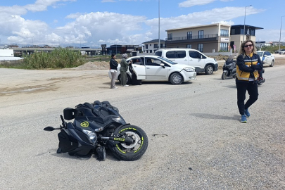 Sorgun’da korkutan kaza: Motosiklet ve otomobil kavşakta çarpıştı