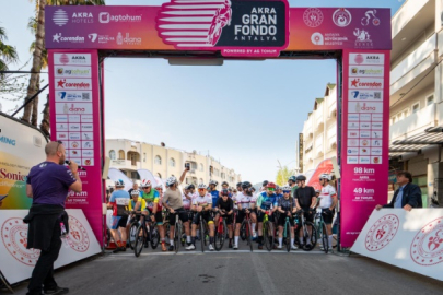 AKRA Gran Fondo Antalya'da 15 ülkeden 578 bisikletçi pedal çevirecek