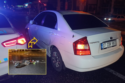 D-400 Karayolu Total Kavşağı’nda kaza: Motosiklet sürücüsü yaralandı